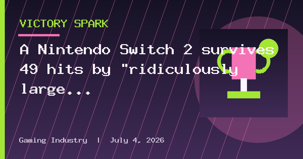 A Nintendo Switch 2 survives 49 hits by “ridiculously large pliers