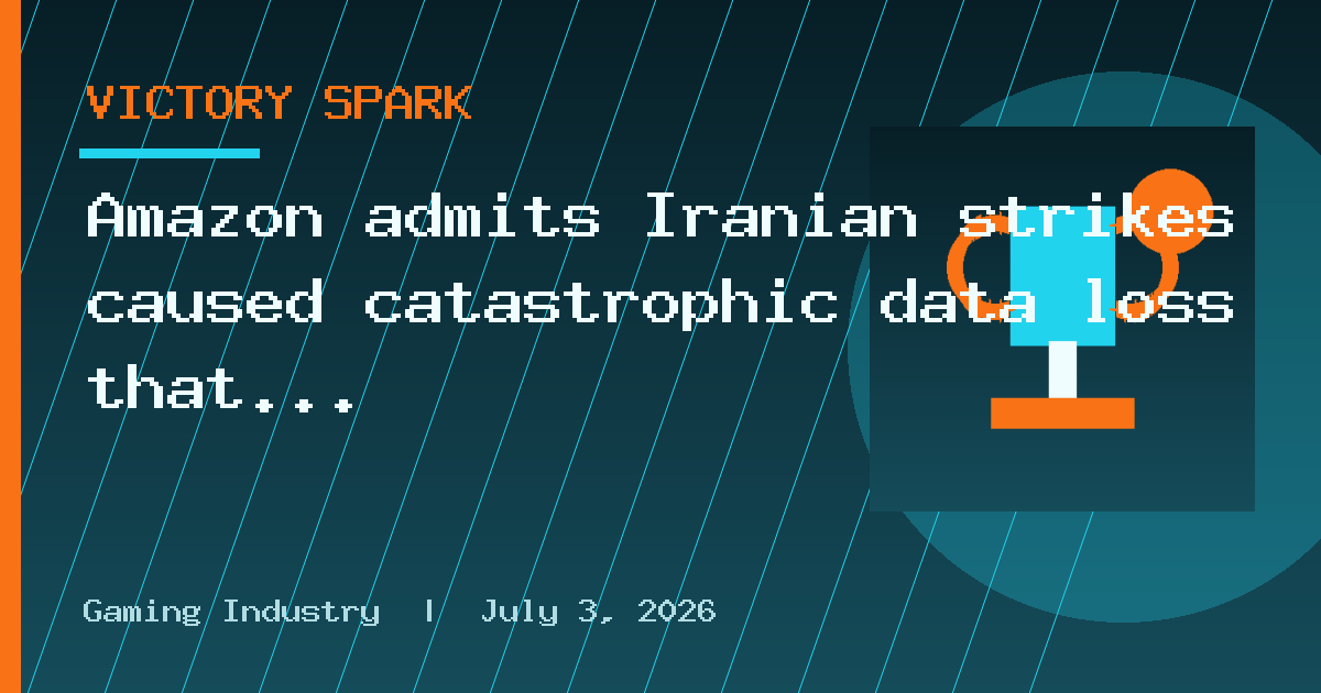 Amazon admits Iranian strikes caused catastrophic data loss that even AWS backup