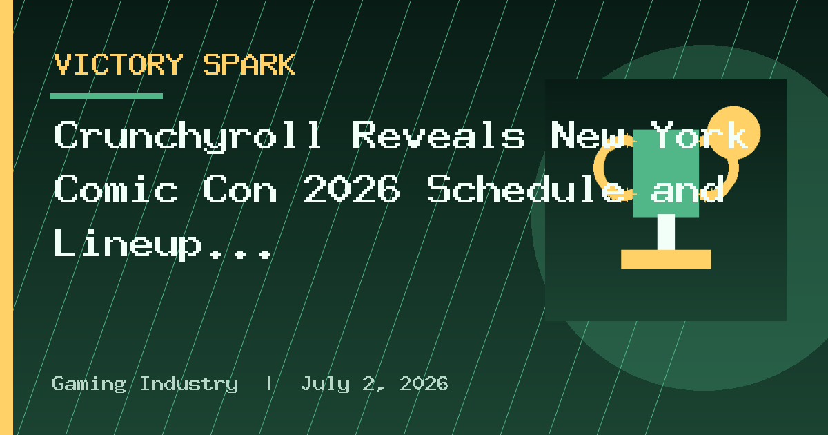 Crunchyroll Reveals New York Comic Con 2026 Schedule and Lineup