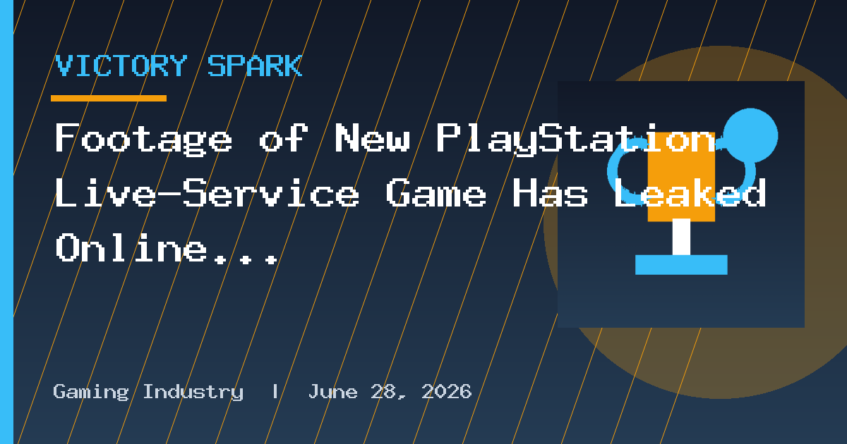 Footage of New PlayStation Live-Service Game Has Leaked Online