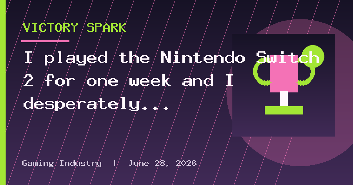 I played the Nintendo Switch 2 for one week and I desperately want it