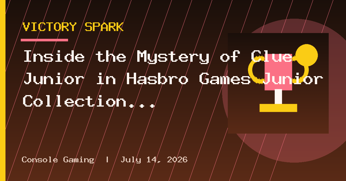 Inside the Mystery of Clue Junior in Hasbro Games Junior Collection