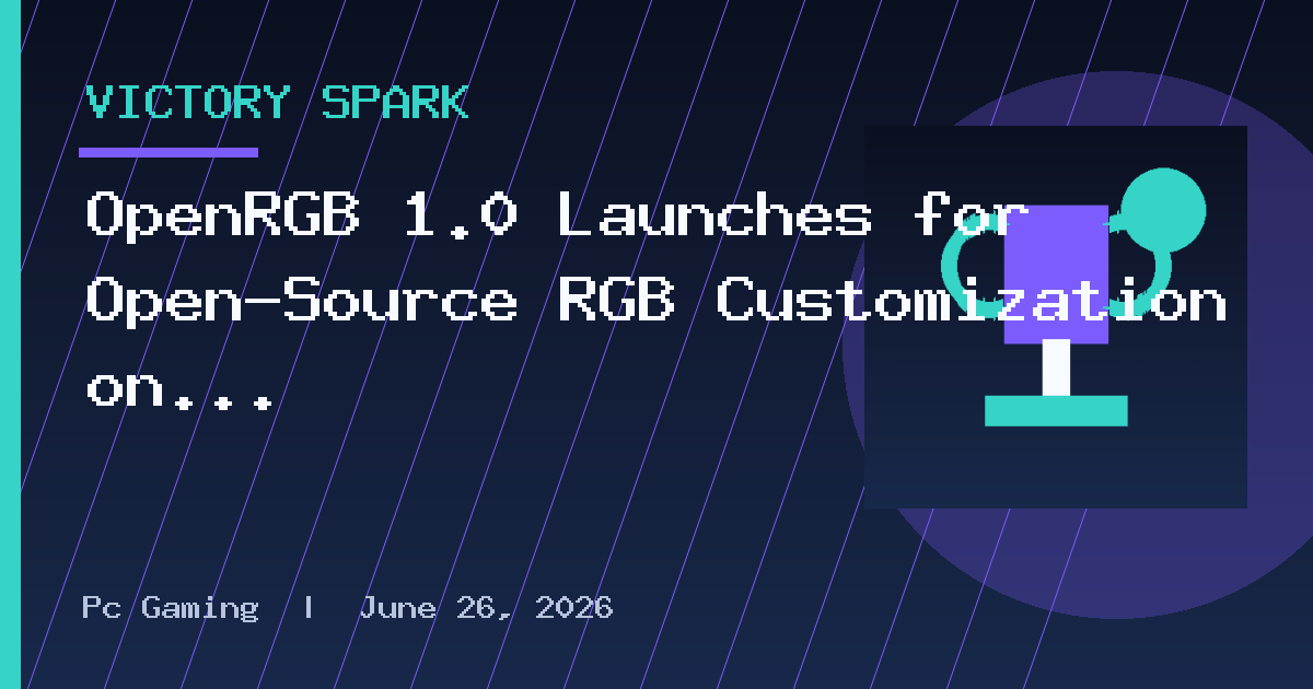 OpenRGB 1.0 Launches for Open-Source RGB Customization on Windows, Linux