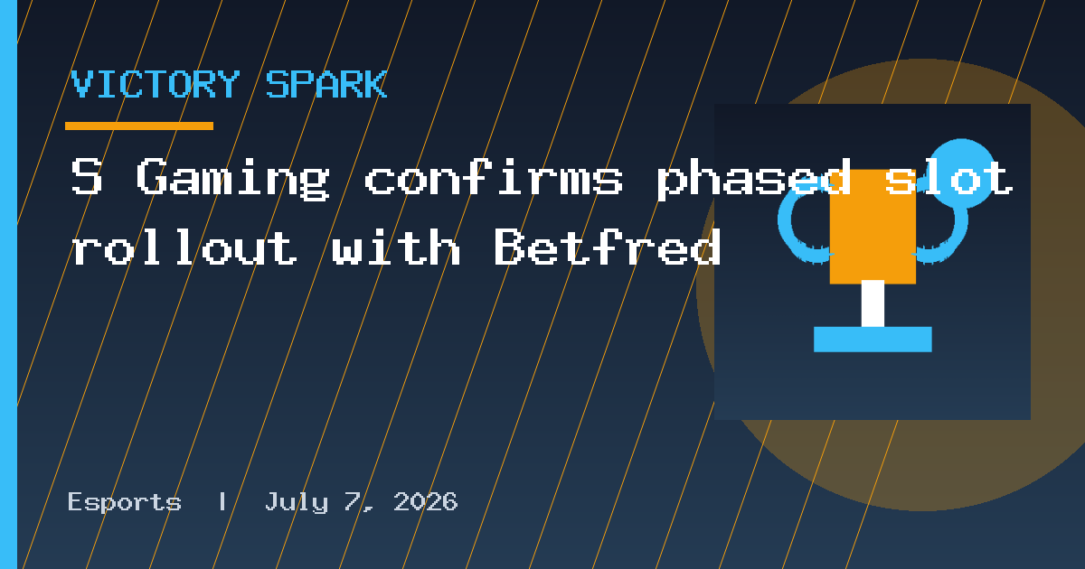 S Gaming confirms phased slot rollout with Betfred